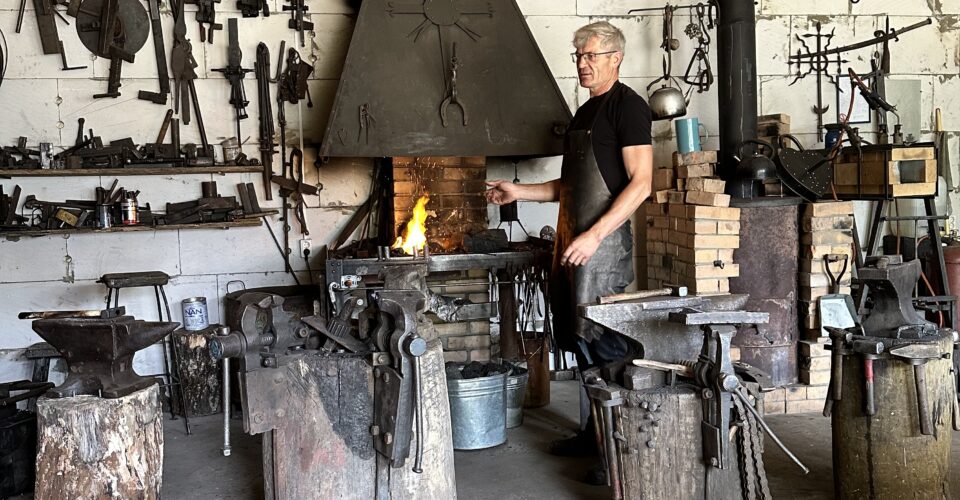 Visiting a blacksmith