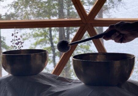 Tibetan singing bowl massage